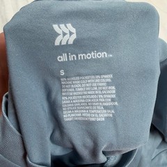 All in Motion Performance Tee Men’s Small Light Blue Moisture Wicking Quick Dry