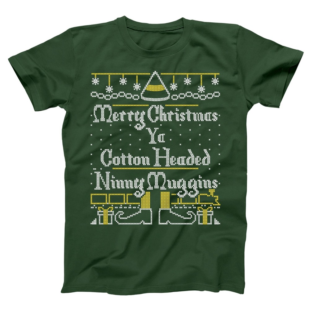 Cotton Headed Ninny Muggins The Elf Movie xmas humor funny Xs-5x Unisex T-Shirt