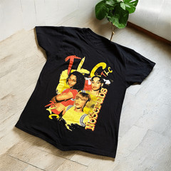 TLC RnB Hip Hop Music Graphic Band Tee T Shirt Black Music Medium