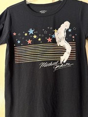 Michael Jackson Black Graphic T Shirt By Mighty Fine Sz. S EUC