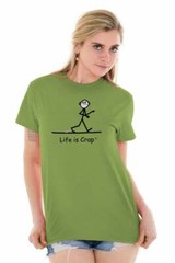 Life is Crap Gum On Shoe Unlucky Clumsy Gift Womens or Mens Crewneck T Shirt Tee