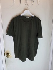 Buck Mason Men’s Crewneck Short Sleeve Tee Dark Green 100% Cotton Size XL