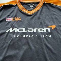 HOLLISTER McLaren Formula 1 Team #4 Norris Jersey Black Orange Size XL Boxy Fit