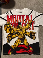 Rucking Fotten Mortal Kombat Goro AOP Shirt Size Large Video Games