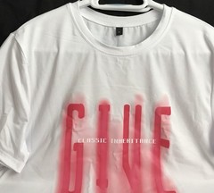 Men’s MED Print Graphic T shirt Short Sleeves White W/ Letter Print