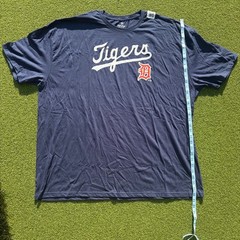 NWT Fanatics Detroit Tigers MLB T-Shirt Mens 4XL Navy Blue Graphic Short Sleeve