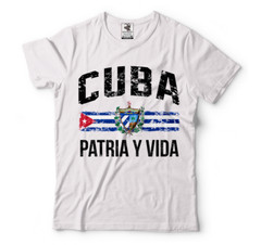 Cuba Shirts, Patria Y Vida, Free Cuba, Patriotic Cuban shirts, Cuba Flag Shirts