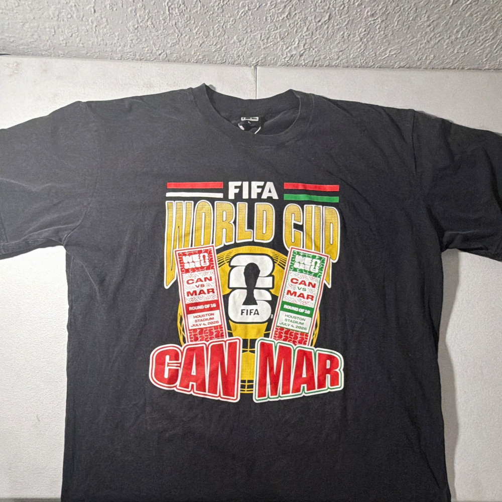 FIFA World Cup 2026 Canada vs Morocco Match Shirt Round of 16 – 7/4/26 Sz Large