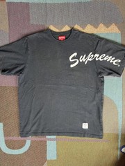 Rare SUPREME FW20 2020 Shoulder Arc Spell Out T Shirt Streetwear Black Large Fad