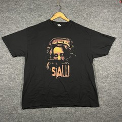 SAW Movie Promo T-Shirt 2XL Black Horror Film Billy Jigsaw Killer Slasher Scary