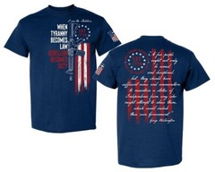 2nd Amendment T-Shirt ‘When Tyranny Becomes Law’ Tee
