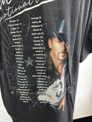 Tim McGraw Emotions Traffic Tour Concert Black T-Shirt – Size Large