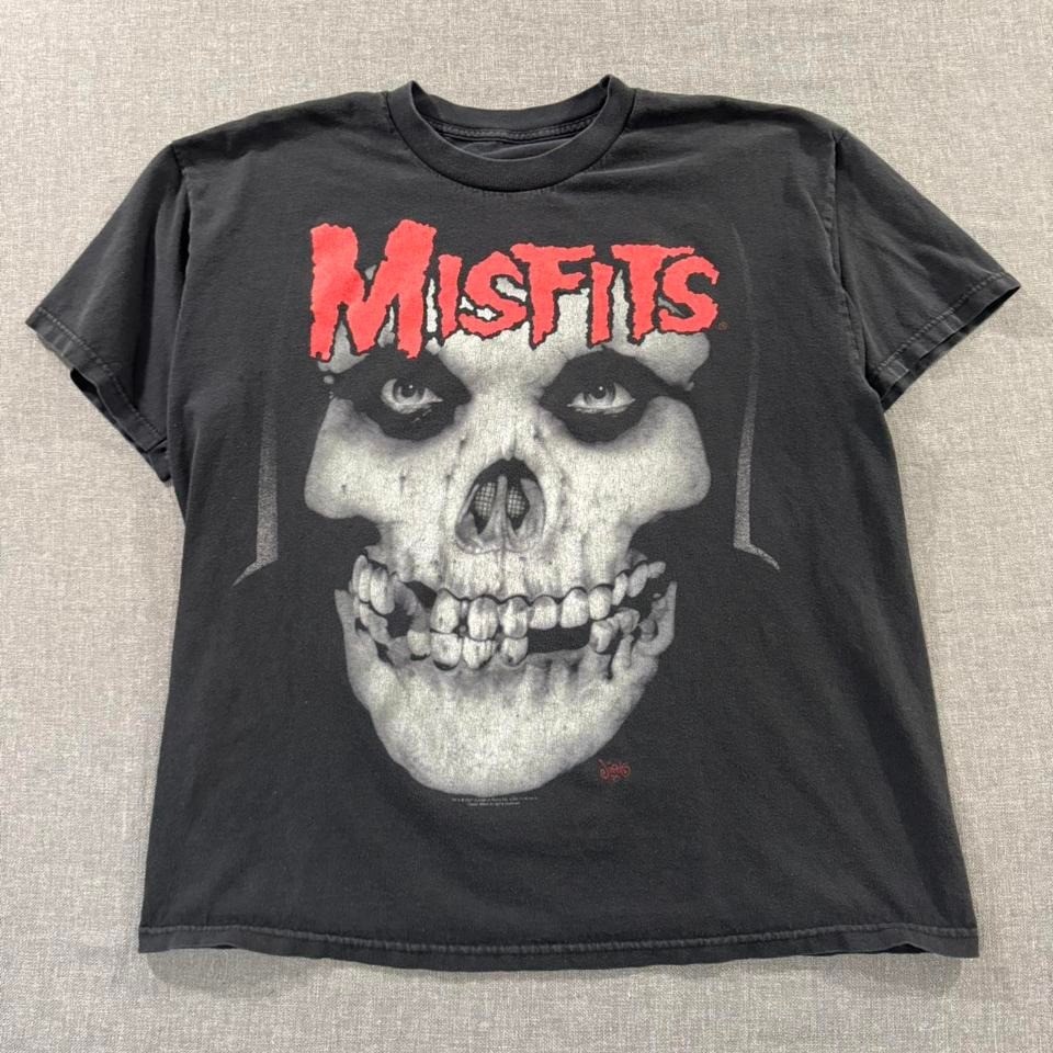 Vintage 2001 Misfits T-shirt 20 Years Of Terror Crimson Skull Black Mens XL