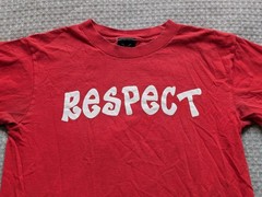 Vintage B.U.M Respect Shirt Mens Medium Red Dragon Single Stitch 1998 90s Y2K