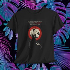 Nier Automata 2B Quote Shirt What Separates Machines From Graphic Tee Gamer Top