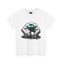 Men’s Yeti Graphic T-Shirt Glowing Eyes Bigfoot Sasquatch Printed Tee