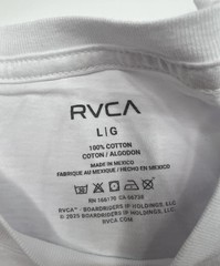 RVCA Mens Happy Hour Graphic Short Sleeve T Shirt White Sz L