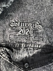 2 Piece Combo 2020 Sturgis Cut Off Button Up Shirt And a 2021 Sturgis Ballcap