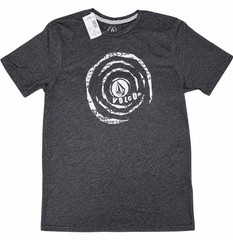 NWT Volcom Shred Stone SS Tee Mens Medium Heather Black Graphic T-Shirt