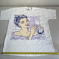 Roy Lichtenstein Mujer En El Bano Vintage T-shirt Tee Size M