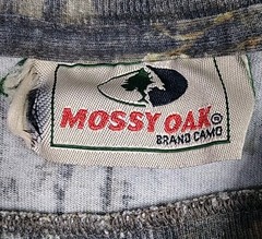 Vintage Camo Shirt Mens L Mossy Oak Break Up All Over Deer Hunting Long Sleeve
