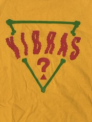 GUESS x J Balvin Vibras T-Shirt Small Yellow Triangle Logo Made in Peru