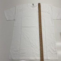 Blank Knights White Combed Cotton T-Shirt Mens Size Medium New