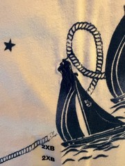 Polo Ralph Lauren WHITE S/S T-SHIRT W/ SAILBOATS – STARS & ANCHORS – SZ 2XB NWT