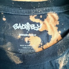 Bad Boy Entertainment Invisible Bully Bleached Tie Dye Hip-Hop T-Shirt Mens L