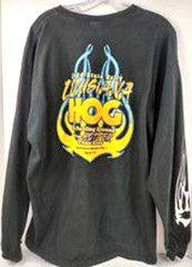 Hanes Long Sleeve Pullover Shirt 2004 State Rally Louisiana Hog Black Size XL