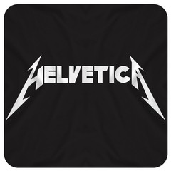 HELVETICA T-Shirt • Font Lovers Graphic Design Metallica Heavy Metal Parody Tee