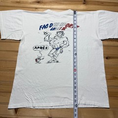 Vintage 90s Fac Des Sports Lille II Bodybuilder Gym Funny Graphic T-Shirt – XL