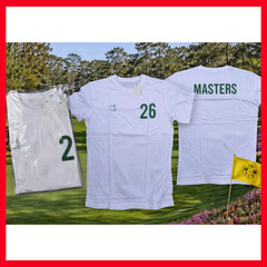 HOT!!! 2026 Masters Augusta National Golf Tee T-shirt White Caddie Reprint