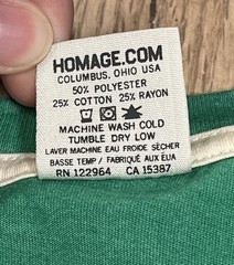 Lot Of 5 HOMAGE Retro Style T-Shirts Men L Red Sox Celtics Hockey Topps Baseball