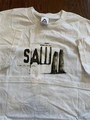 Vintage Saw 2 Horror Movie Promo AAA Shirt Large Jigsaw Rare 2005 II Scary