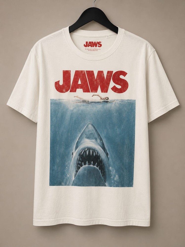 Jaws Movie Poster Graphic T-Shirt XL