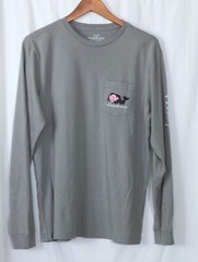 VINEYARD VINES Mens Grey Halloween T-Shirt 43 In Chst 28 In Lng Sz M EXC