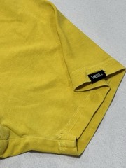 Vans Yellow T-Shirt with Logo On Back& Front Left Chest -Medium