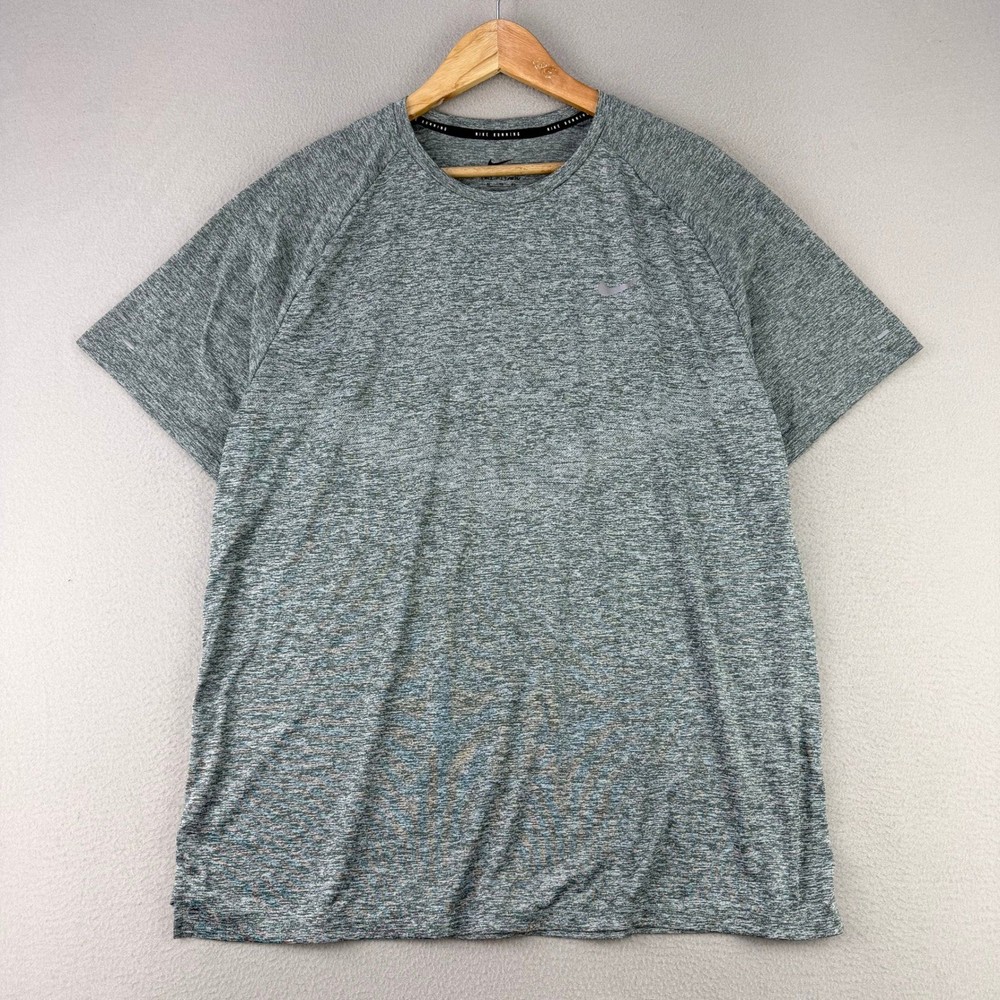 Nike Stride Dri-FIT ADV Running Shirt Mens XL Gray Heather Performance Tech