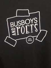 Busboys And Poets Pride Washington DC Large Mens Black Double-sided Logo Tshirt