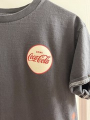 Coca Cola Black Graphic Cowboy Tee Medium M Coke