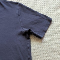 Mr P Porter Shirt Mens Medium Blue Solid Cotton Crewneck T-Shirt Made Portugal