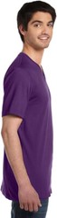 Armani Exchange Mens Slim Fit Short Sleeve Pima Cotton V Neck Shirt Purple Large