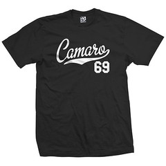 Camaro 69 Script T-Shirt | 1969 Z28 SS RS Muscle Sports Classic Car Jersey Tee