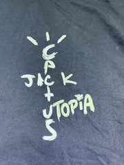 Travis Scott Cactus Jack Utopia Heavy Black T-Shirt Size Large EUC