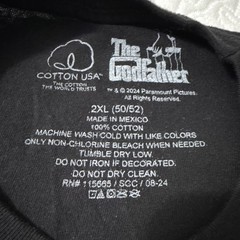 OG The Godfather Graphic T-Shirt 2XL Original Paramount Badass Mens Statement