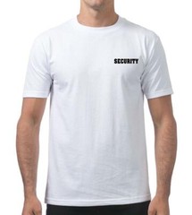 MENS SECURITY GUARD UNIFORM MMA HEAVY WEIGHT TIGHT NECK DURABLE THICK T-SHIRTS