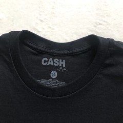 Johnny Cash The Man In Black Mens Black Crewneck Graphic T-shirt L Chest 43″ NWT