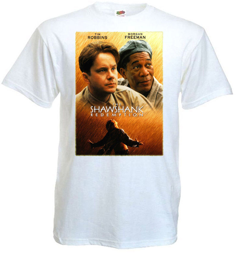 The Shawshank Redemption 9 T shirt white movie poster all sizes S-5XL