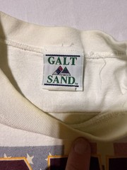 Vintage Galt Sand ‘Marine’ T-Shirt Mens XL Cream Natural Short Sleeve Cotton USA